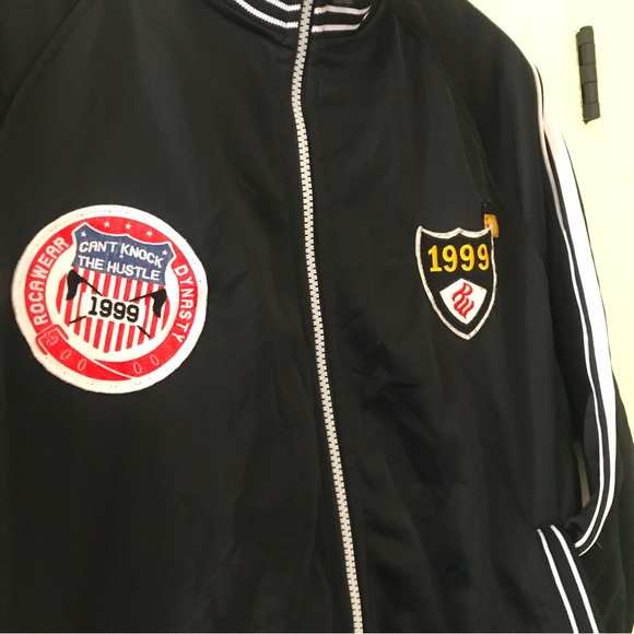 Y2K ROCAWEAR Track Jacket - 1999 - Bomber - Varsity - Size Medium - Picture 7 of 10